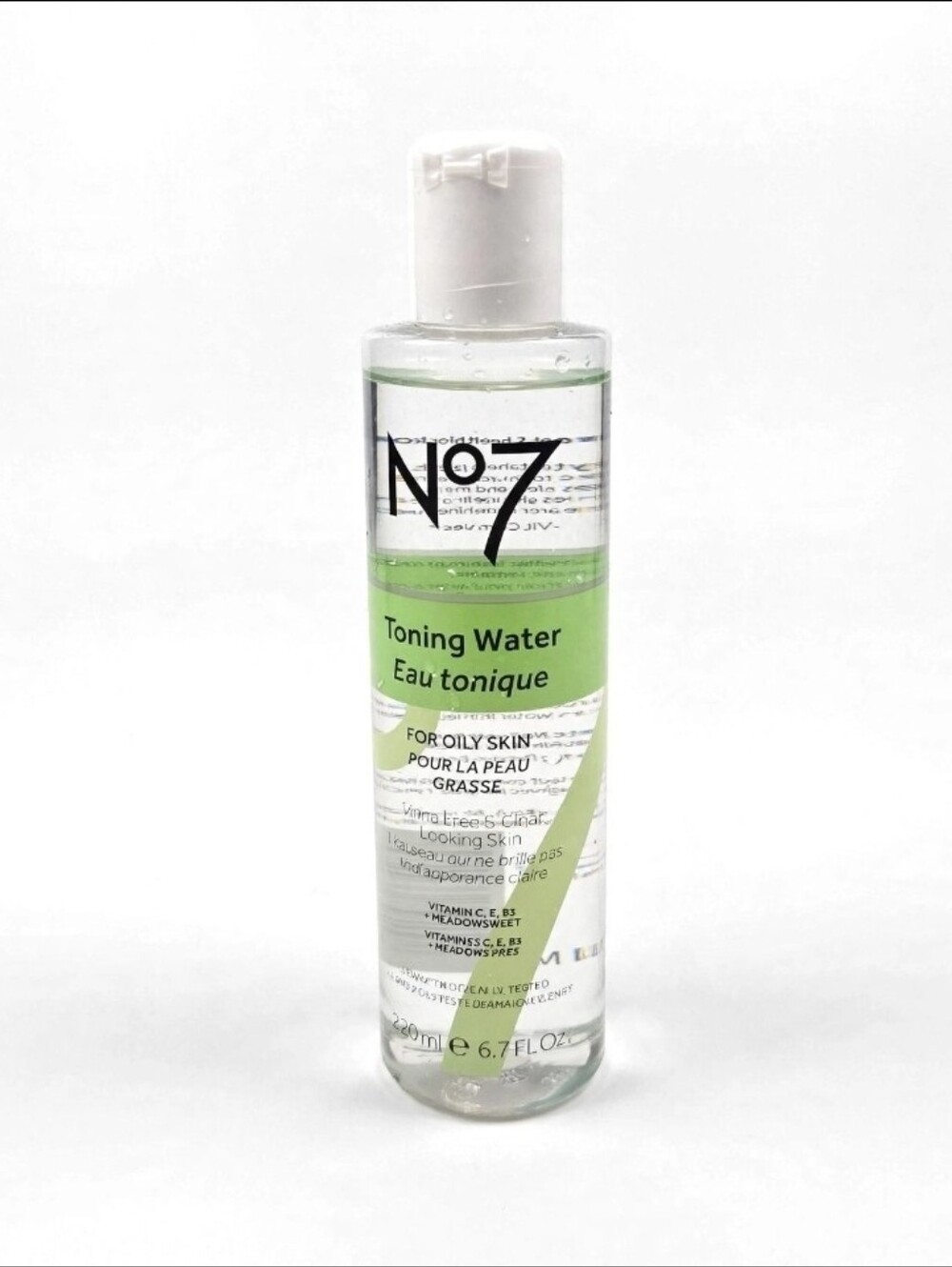 No7 Toning Water Oily Skin 200ml 6.7oz New HTF